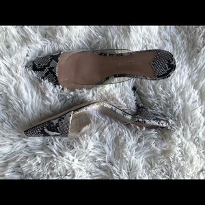 Evon Mule Snake Print